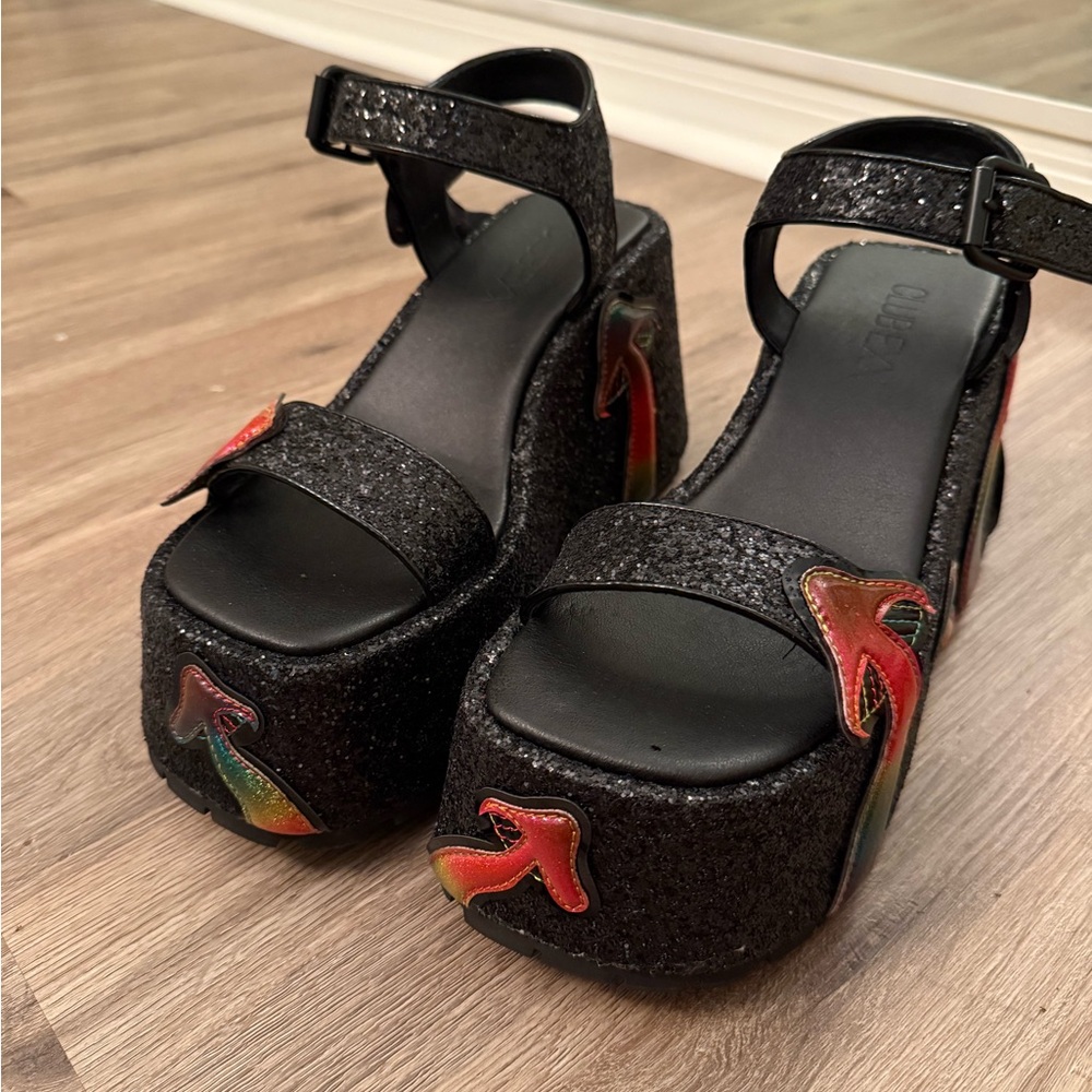 Colorful Platform Sandals - Picture 10 of 10